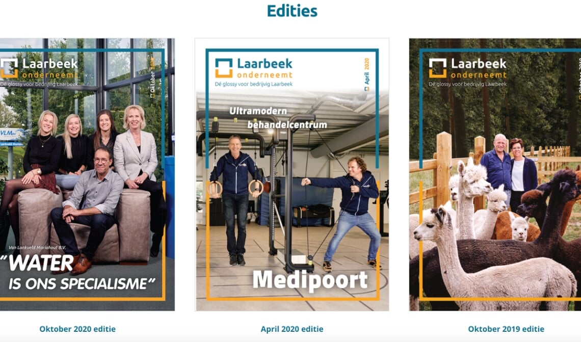 <p>Op de nieuwe website (www.laarbeekonderneemt.nl) zijn alle vorige edities te vinden.</p>