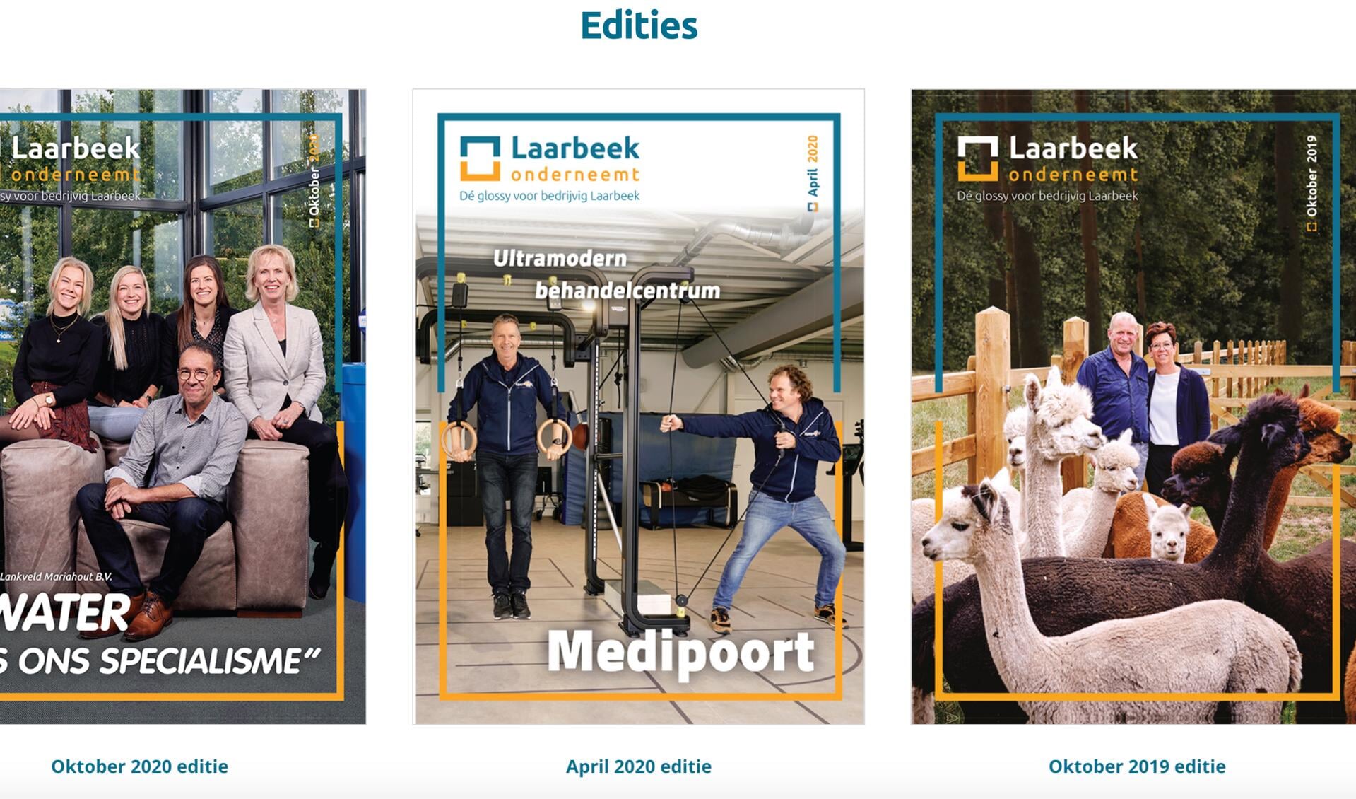 Op de nieuwe website (www.laarbeekonderneemt.nl) zijn alle vorige edities te vinden.