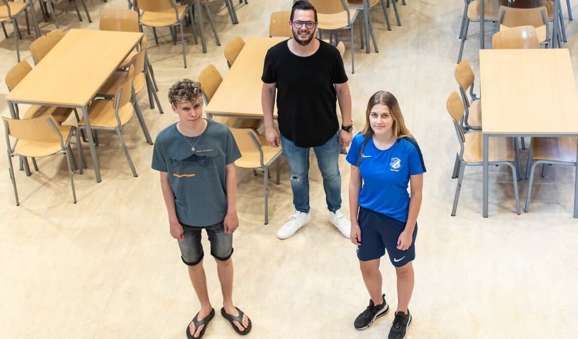<p>Vlnr: Tymo, Kenneth en Britt</p>