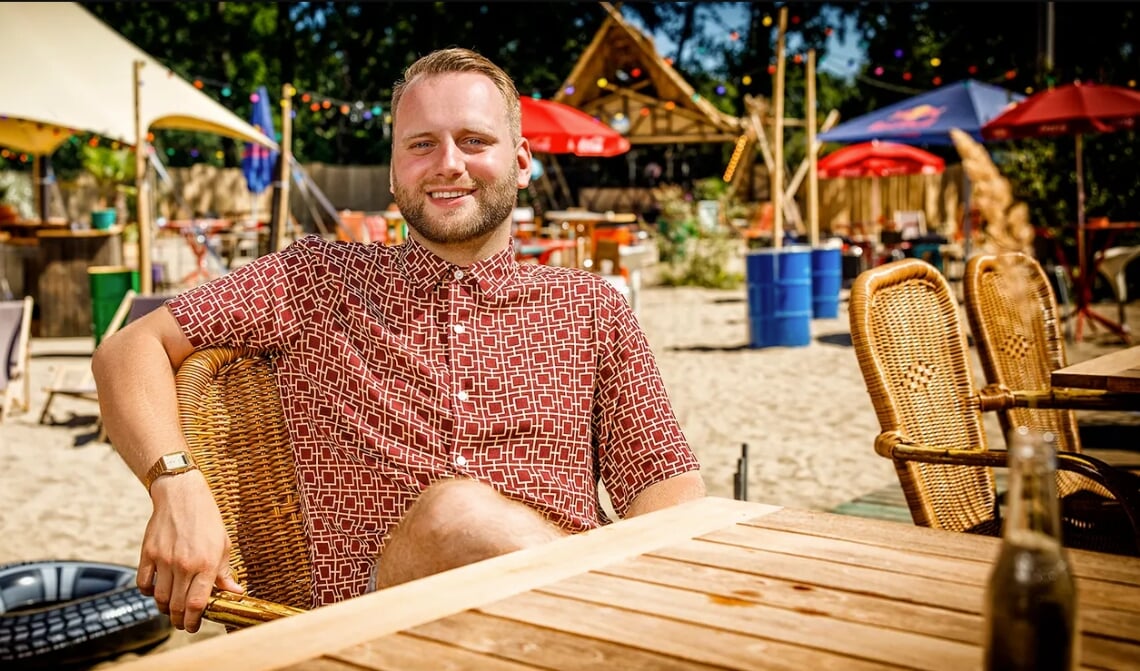 Tim Frenken op het Stadsstrand in Tilburg