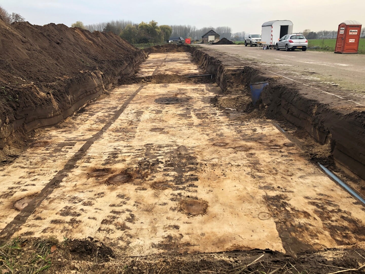 Opgravingen in 2020 aan de Pater Becanusstraat in Beek en Donk
