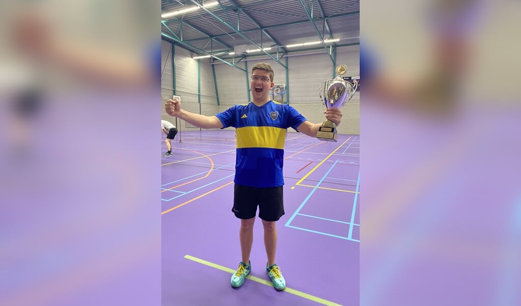 Wouter van Vijfeijken is de nieuwe 'Clubkampioen Single 2024' bij de senioren van Badminton Club Lieshout