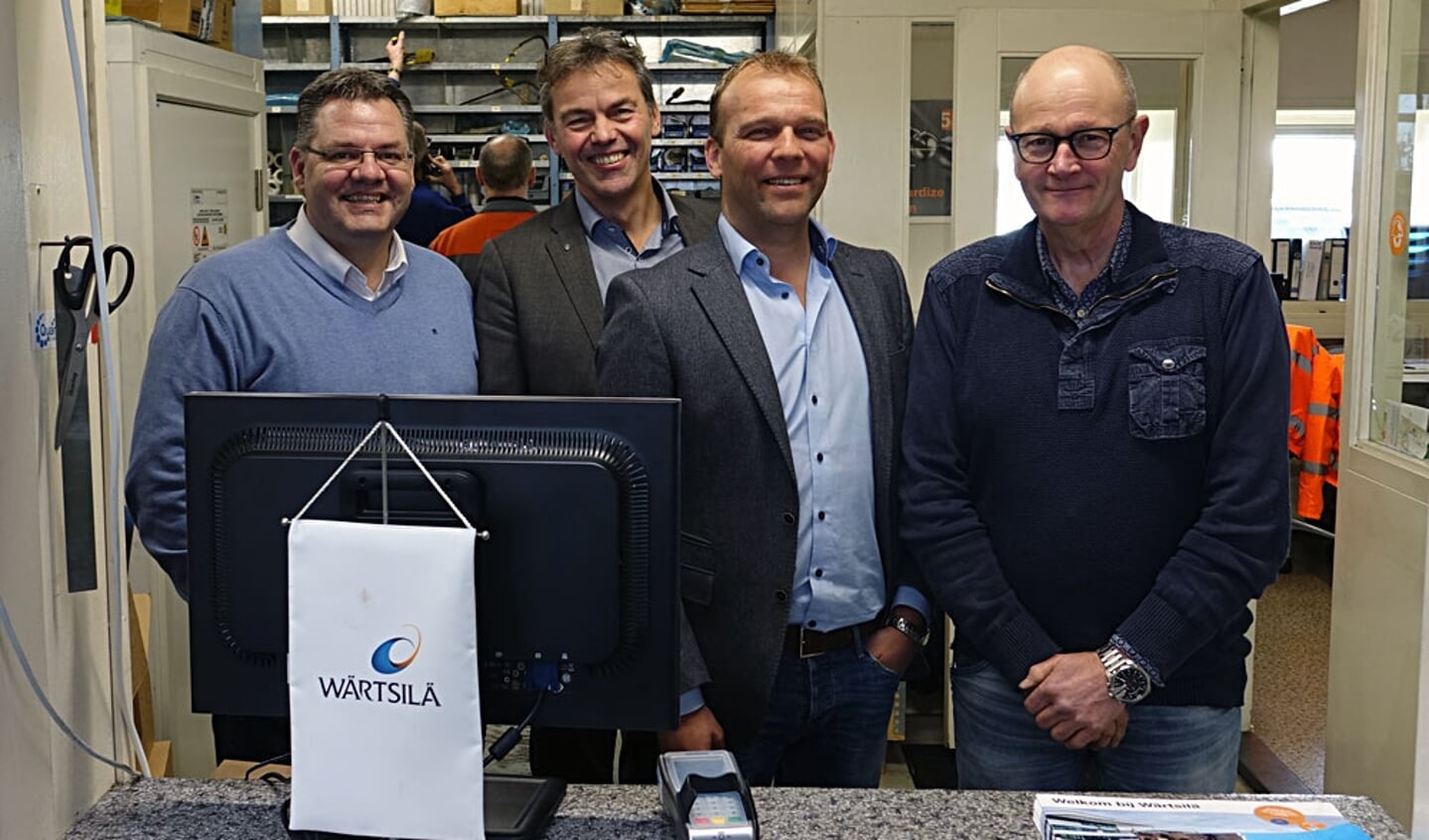 Van links naar rechts: Johan Penninga, Luuk Hijlkema, Yorick Spoelstra en Willem Meijst.