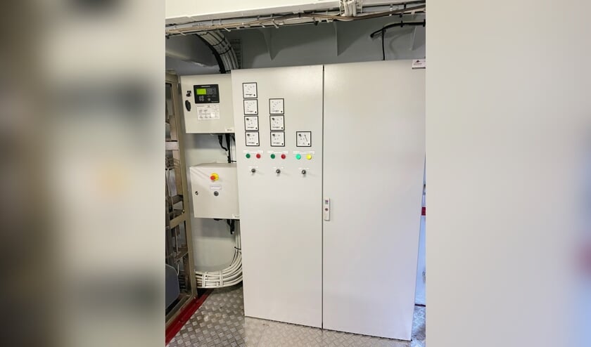 H Vanwege het toegenomen elektrisch vermogen is een nieuw hoofdschakelbord geïnstalleerd.