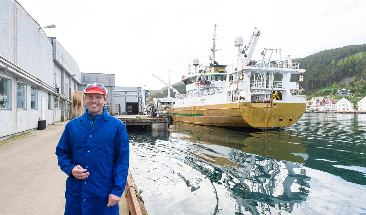 H Guido van der Maaden, inkoper/productieleider van Cornelis Vrolijk Seafood voor de fabriek in Kalvåg. (Foto: Goffe Struiksma - Nederlands Visbureau)