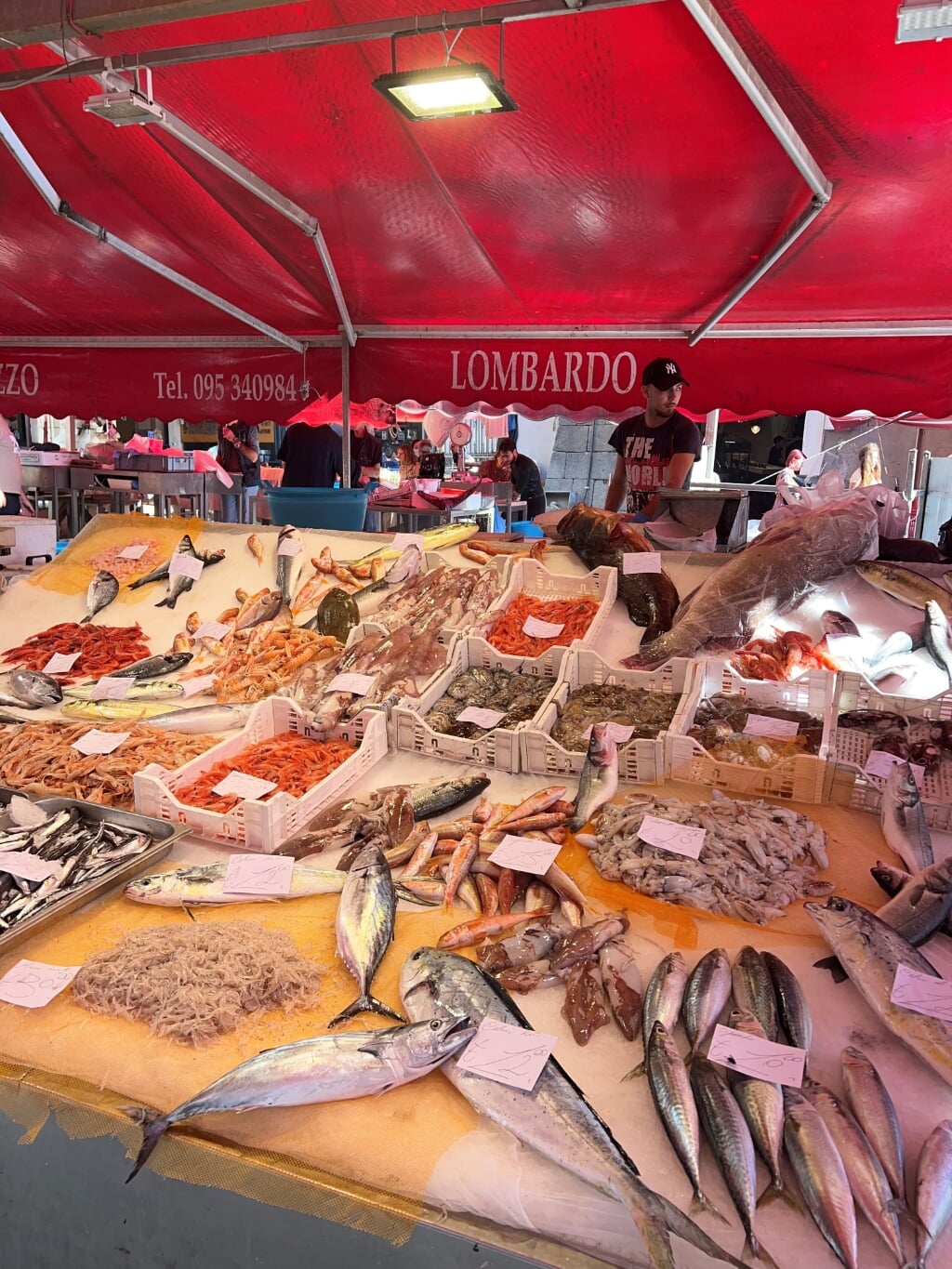 H Dagelijks een grote vismarkt in de Siciliaanse havenstad Catania.