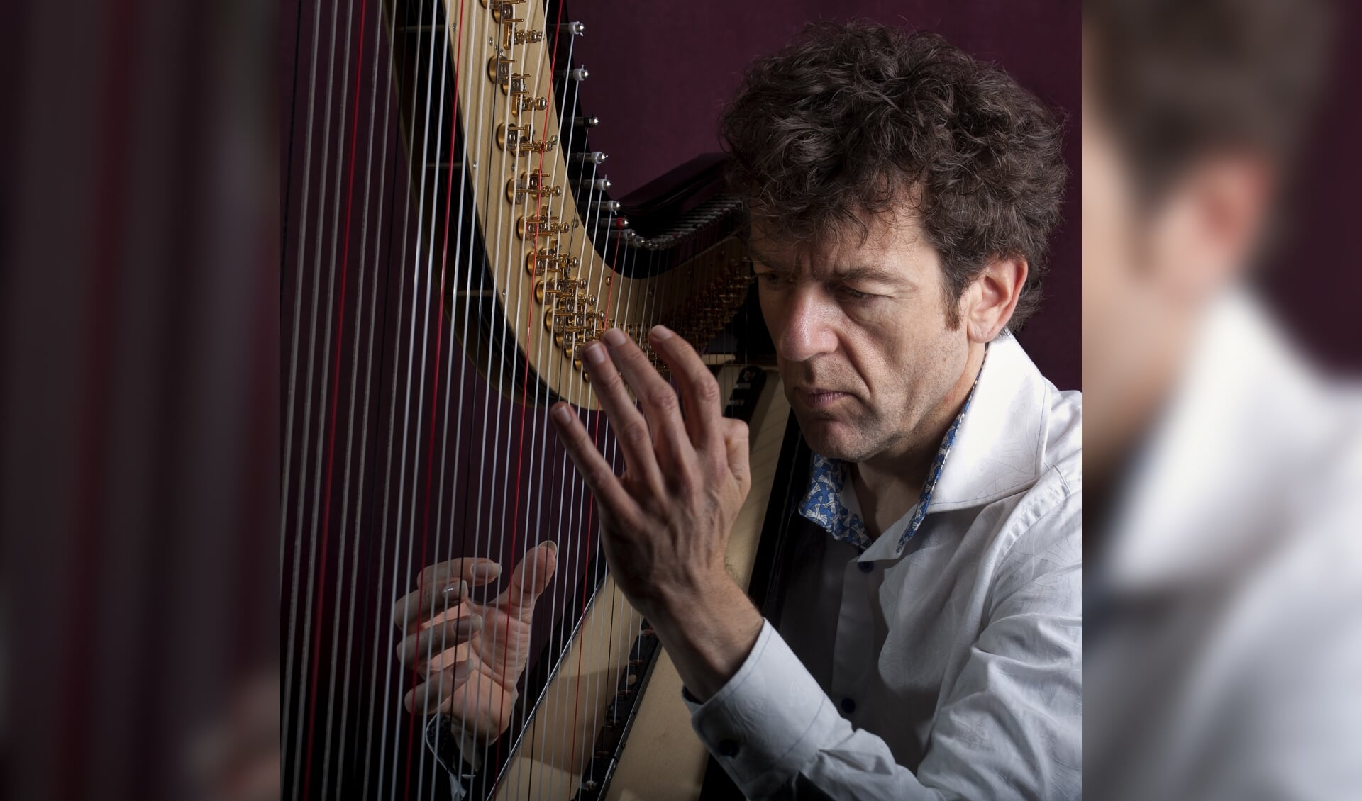 Marco Hilgeman op harp.