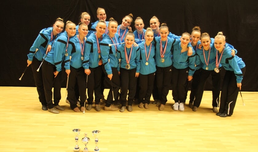 De Twirlsters van Inspiration worden meervoudig Nederlands kampioen. | Foto: pr.