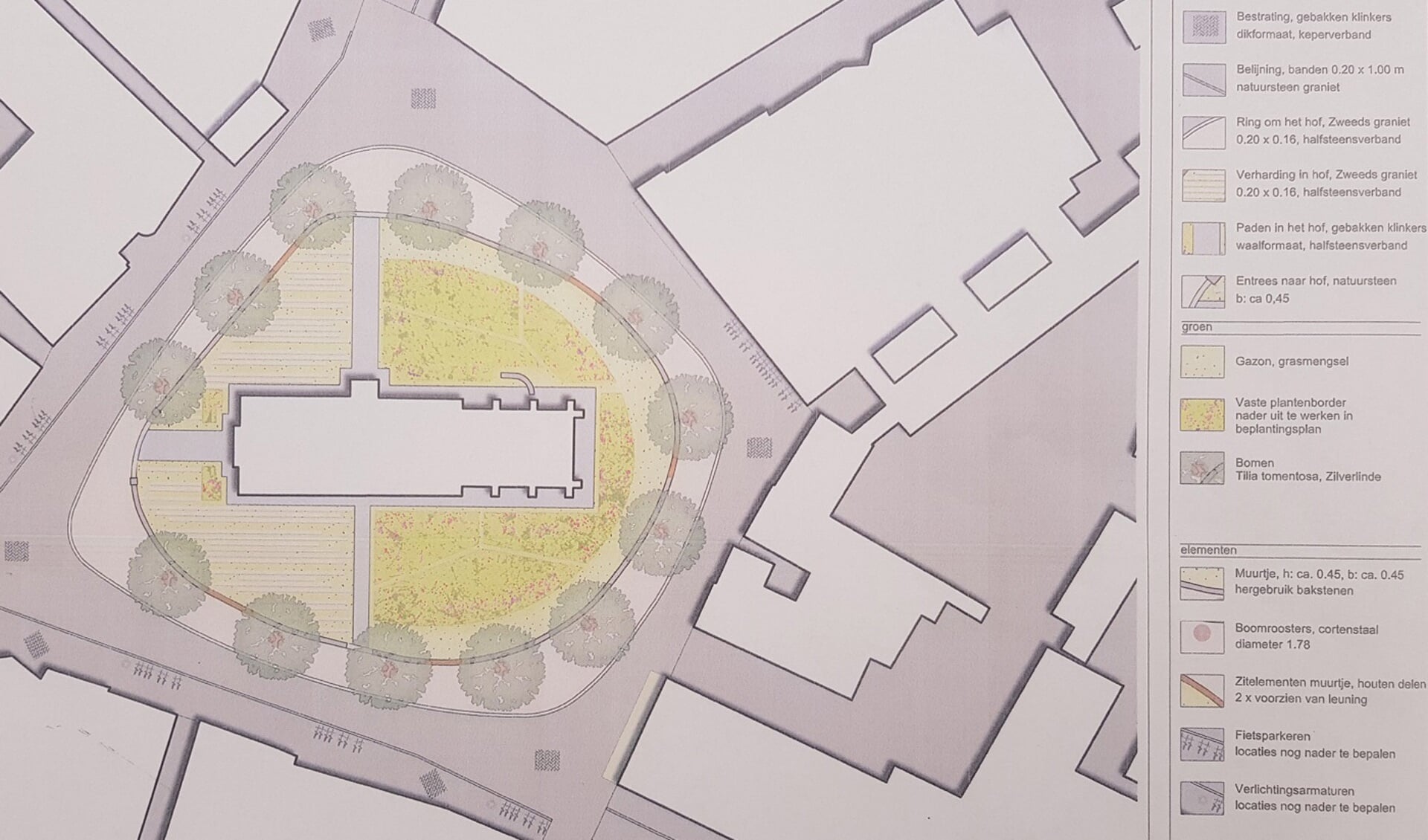 Plattegrond van het nieuwe centrum. | Afbeelding: gemeente Noordwijkerhout