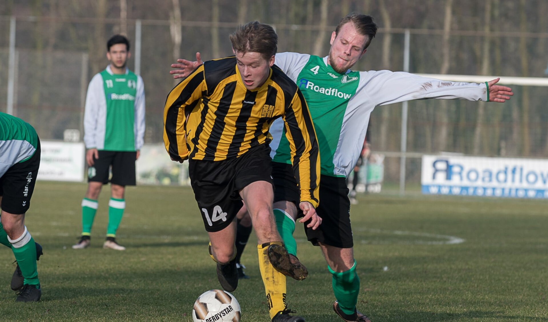 Martijn Theunissen (JO-19) speelde een prima wedstrijd. | Foto lichtenbeldfoto.nl