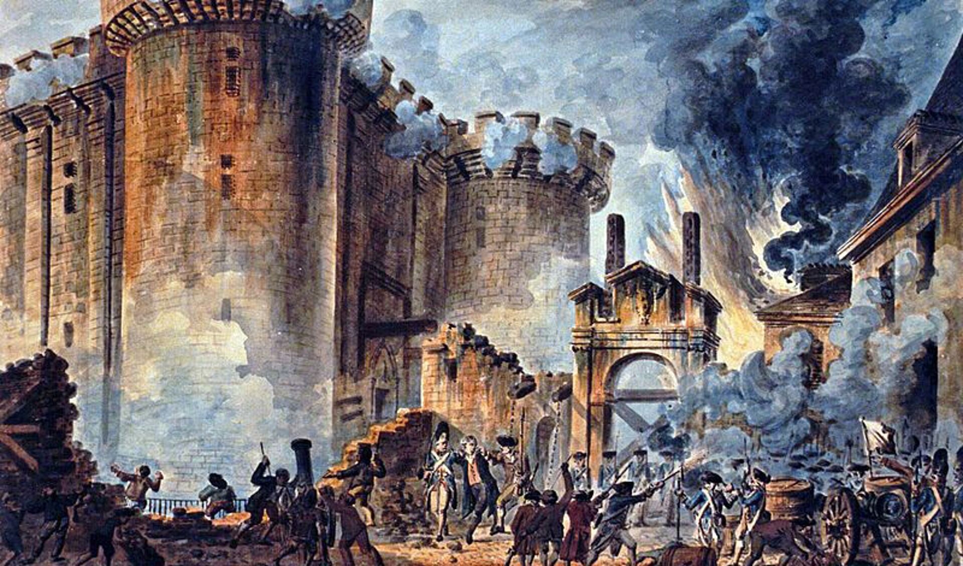 Op 14 juli 1789 sloeg in Parijs letterlijk de vlam in de pan. Hier een beeld van de bestorming van de Bastille. | Foto: pr.