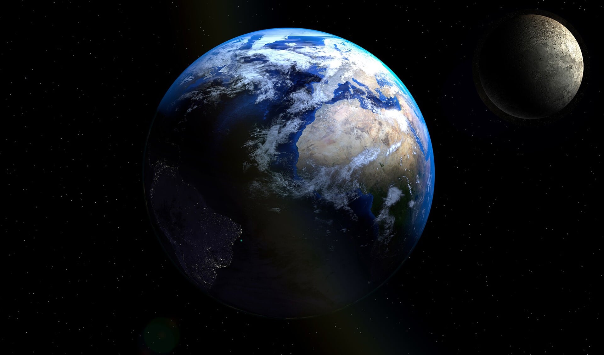 De aarde gezien vanuit de ruimte. | Foto: Pixabay