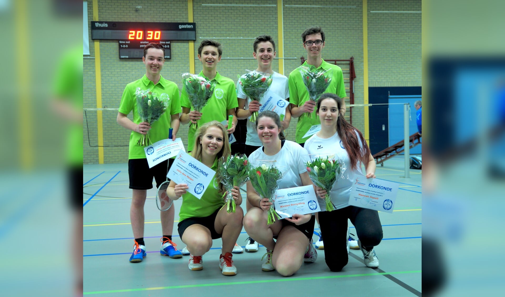 Team 5 van BC Dynamo Sassenheim is genomineerd voor Talentenprijs. | Foto: pr.