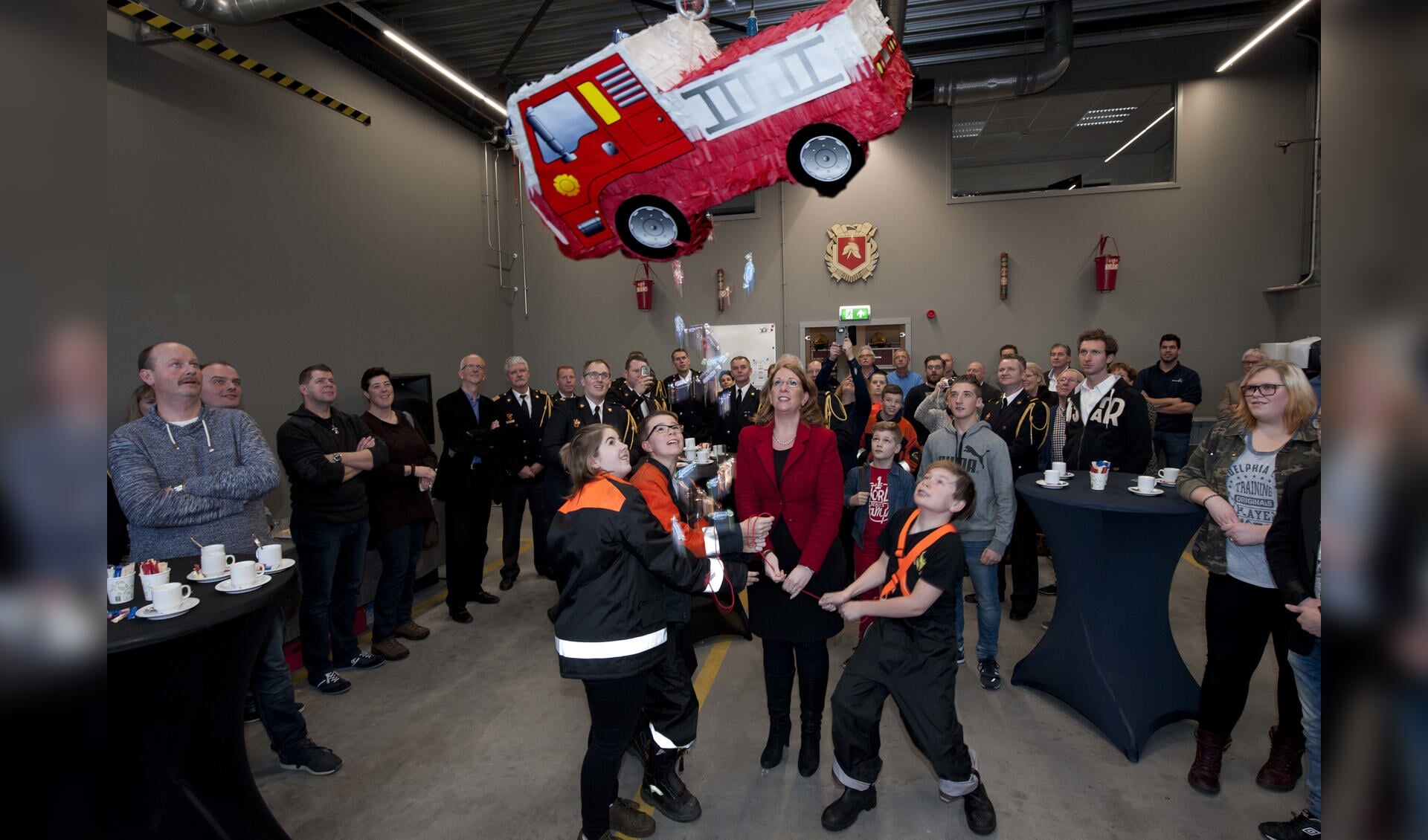 In januari werd de vernieuwde brandweerkazerne officieel geopend. | Foto: archief/Willem Krol