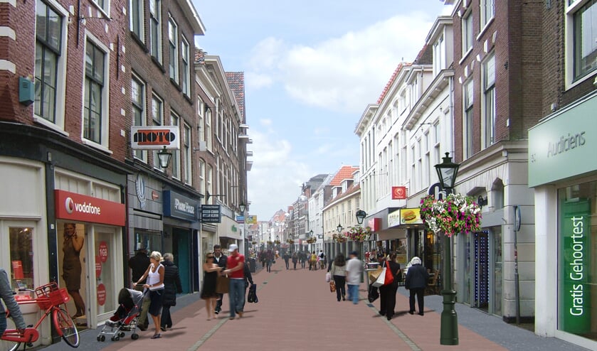 De Haarlemmerstraat wordt voorzien van een nieuwe inrichting die past bij de historische binnenstad.   
