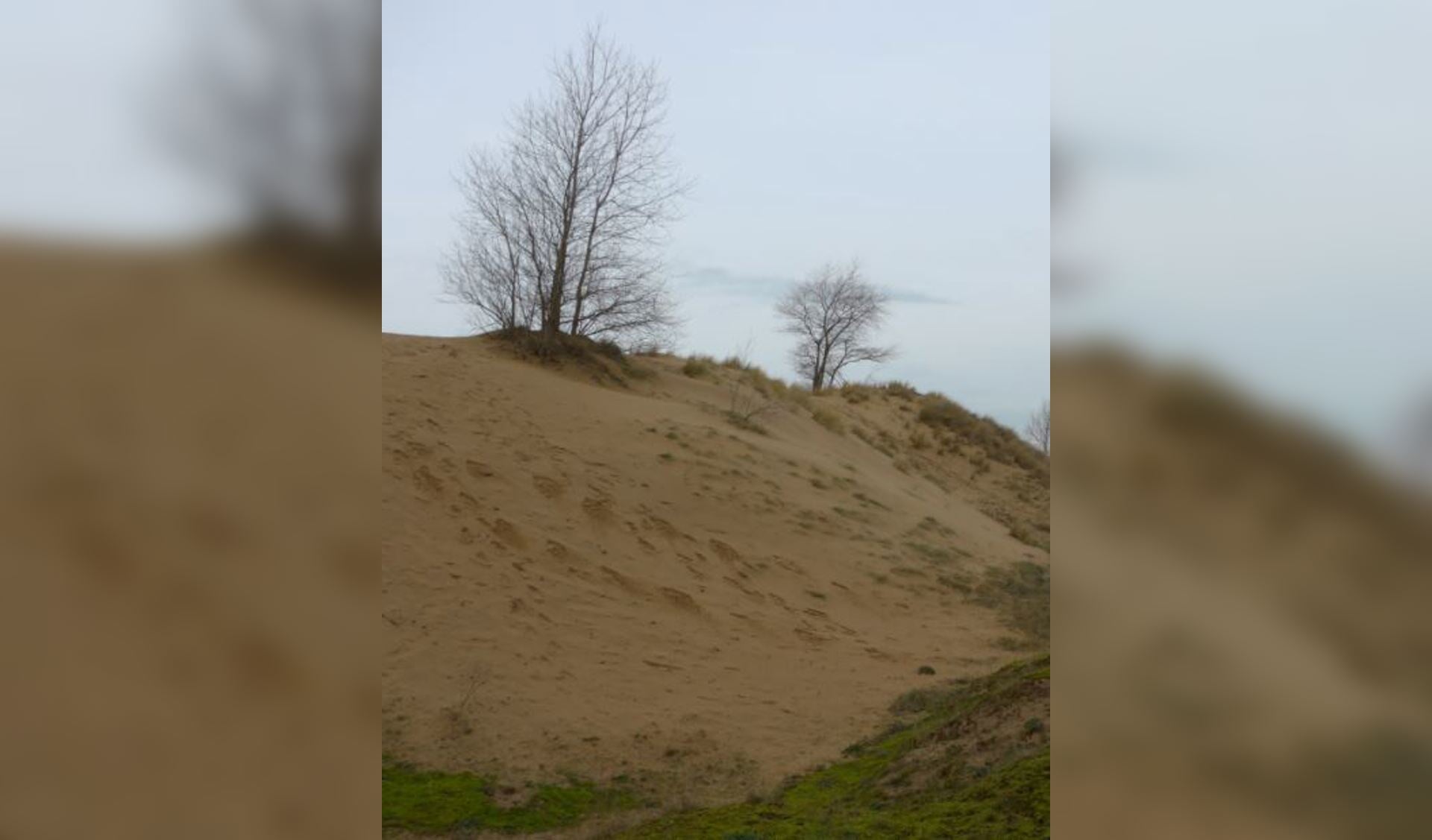 'Waar de blanke top der duinen schittert in de zonnegloed'. Zo kan Liusna er hebben uitgezien.