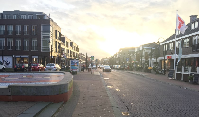 De Herenstraat in Voorhout: hier zou volgens de ChristenUnie het nieuwe dorpsplein moeten komen. | Foto: pr.