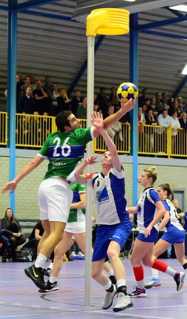 Max Verschoor (nr 26) in actie voor Velocitas. | Archieffoto: Frans van Herwijnen