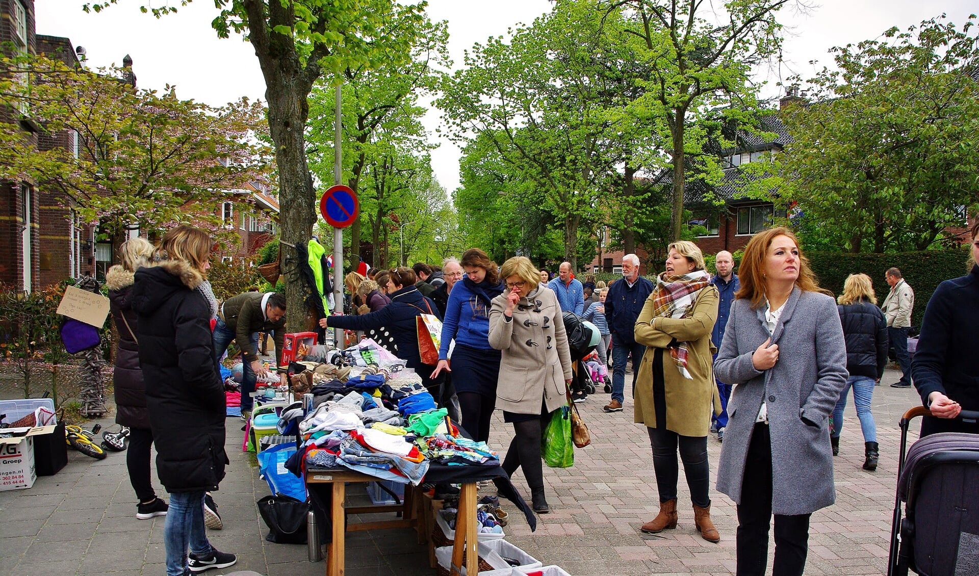 Ook dit jaar zal er weer een uitgebreide kindervrijmarkt in Oegstgeest zijn op 5 mei. | Archieffoto Willemien Timmers