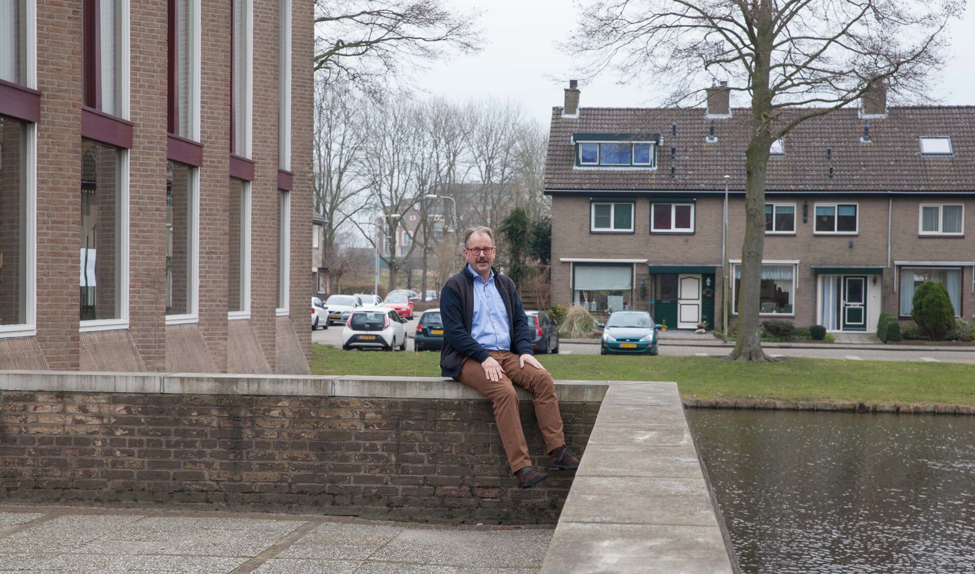 Dominee Henk Reinders bij zijn geliefde Pauluskerk, waar hij 8 april de laatste dienst leidt. 