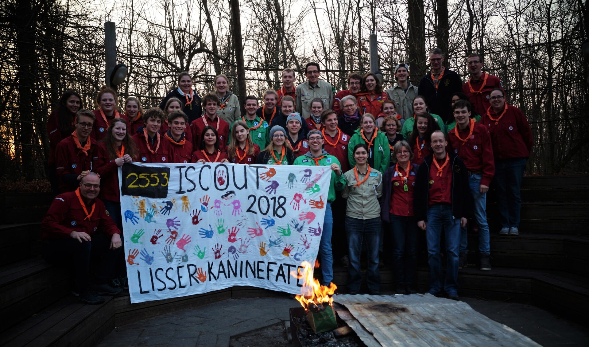 De deelnemers aan de iScout hadden een geslaagde zaterdagavond. 