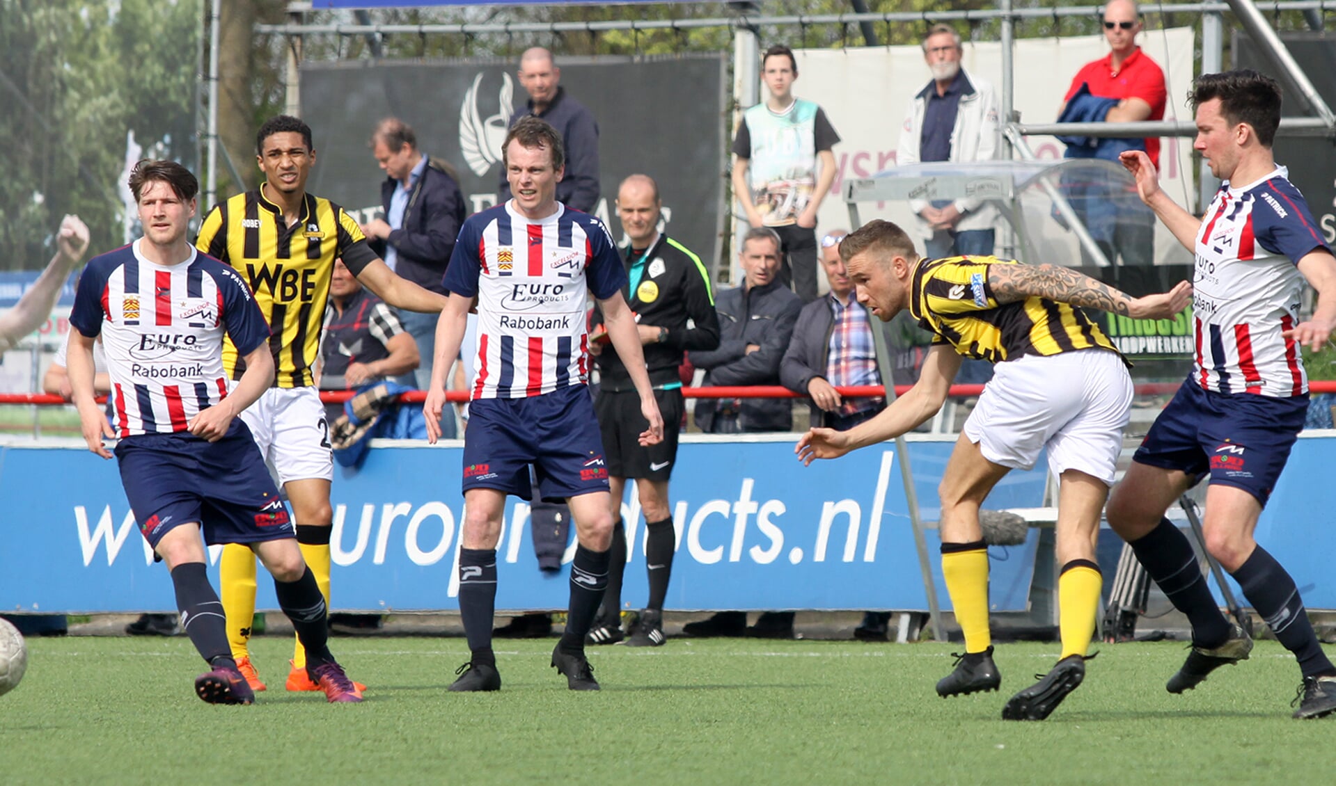 Donny van Oijen was weer het goudhaantje voor RBB tijdens Excelsior Maassluis. 