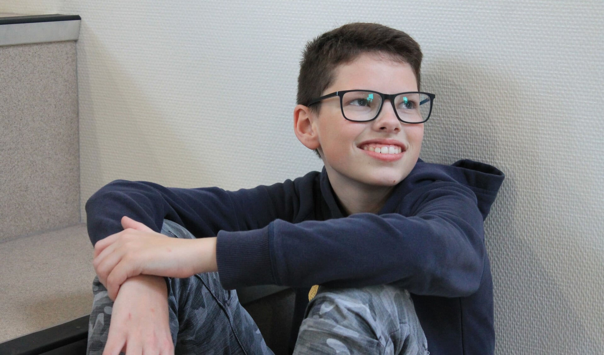 De 14-jarige Kjell speelt de Duitse jongen Bruno, een rol die hij na de repetities goed kan loslaten. 