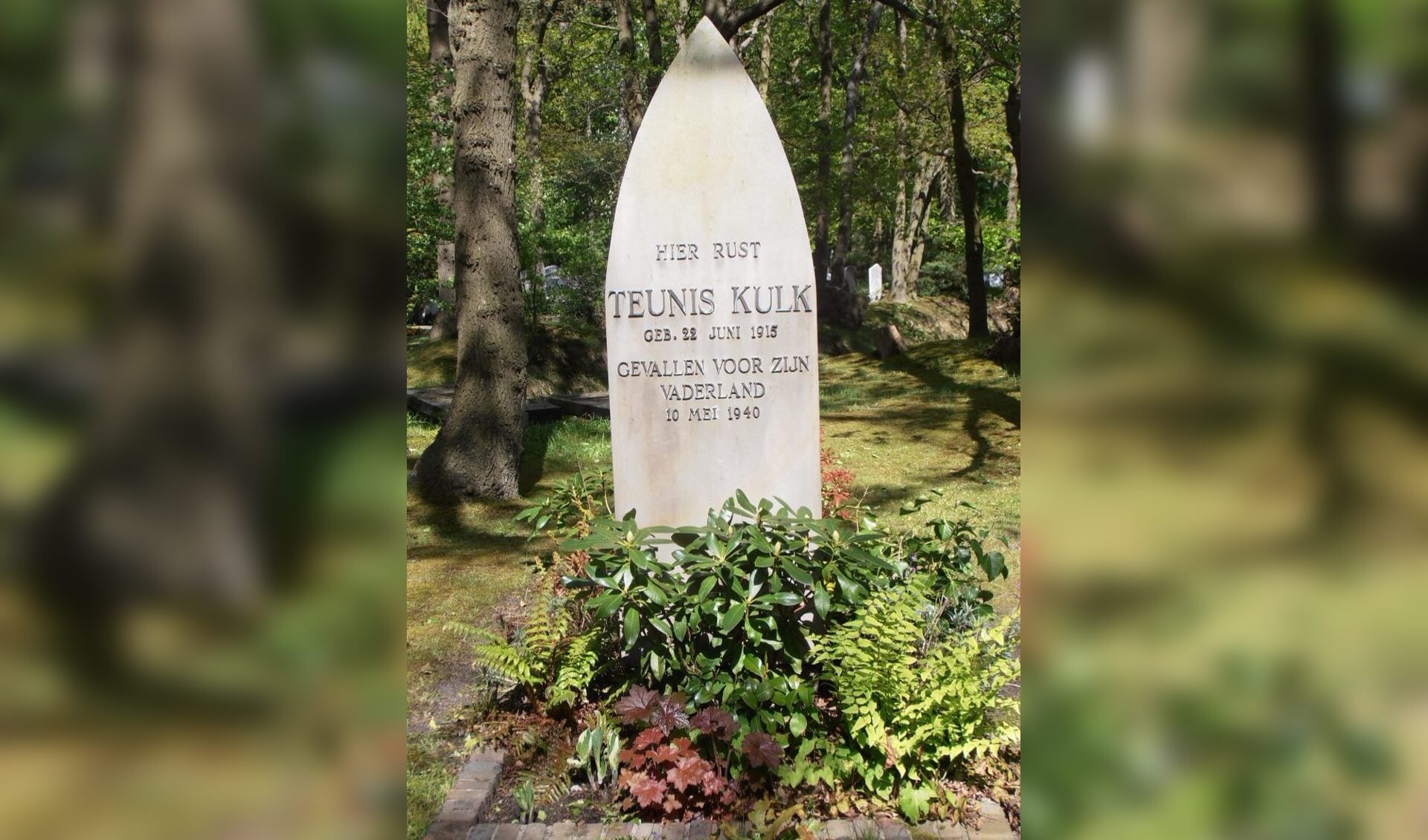 Het monumentale grafmonument van Teun Kulk op begraafplaats Duinhof. | Foto: Nico Groen