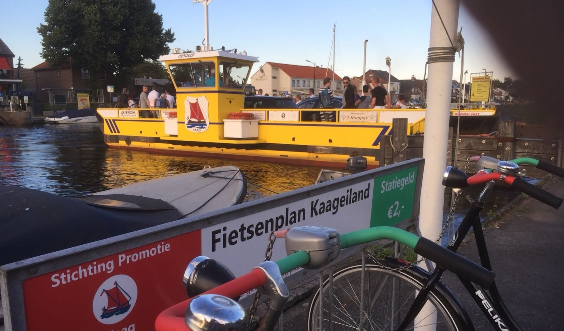 Fietsenplan Kaag met pont. | Foto: Christianne Duysens