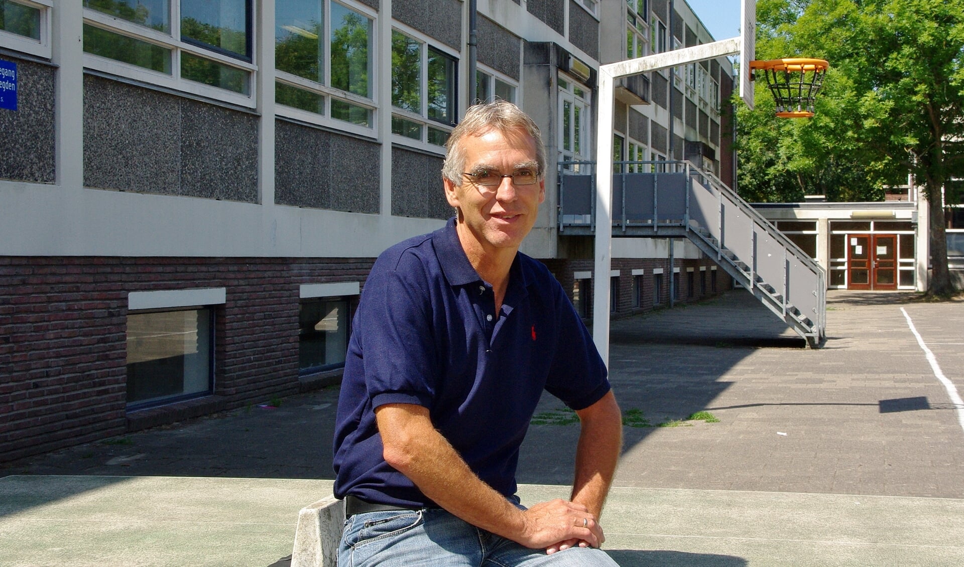 Directeur Douwe Splinter van de Kannerschool hoopt op een goede oplossing en betere huisvesting voor zijn school. | Archieffoto Willemien Timmers