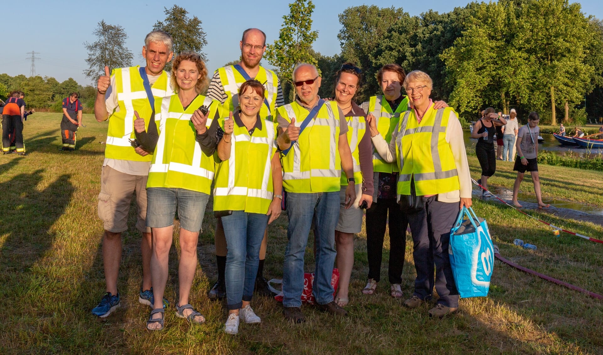 Leden van de EHBO-vereniging bij de Poldercross in 2018. | Archieffoto 