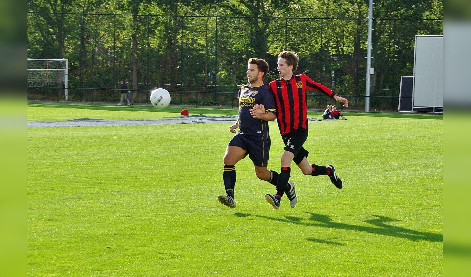 FC Oegstgeest wist de eerste 'Strijd om de Vos' met 3 - 0 te winnen. | Foto Willemien Timmers