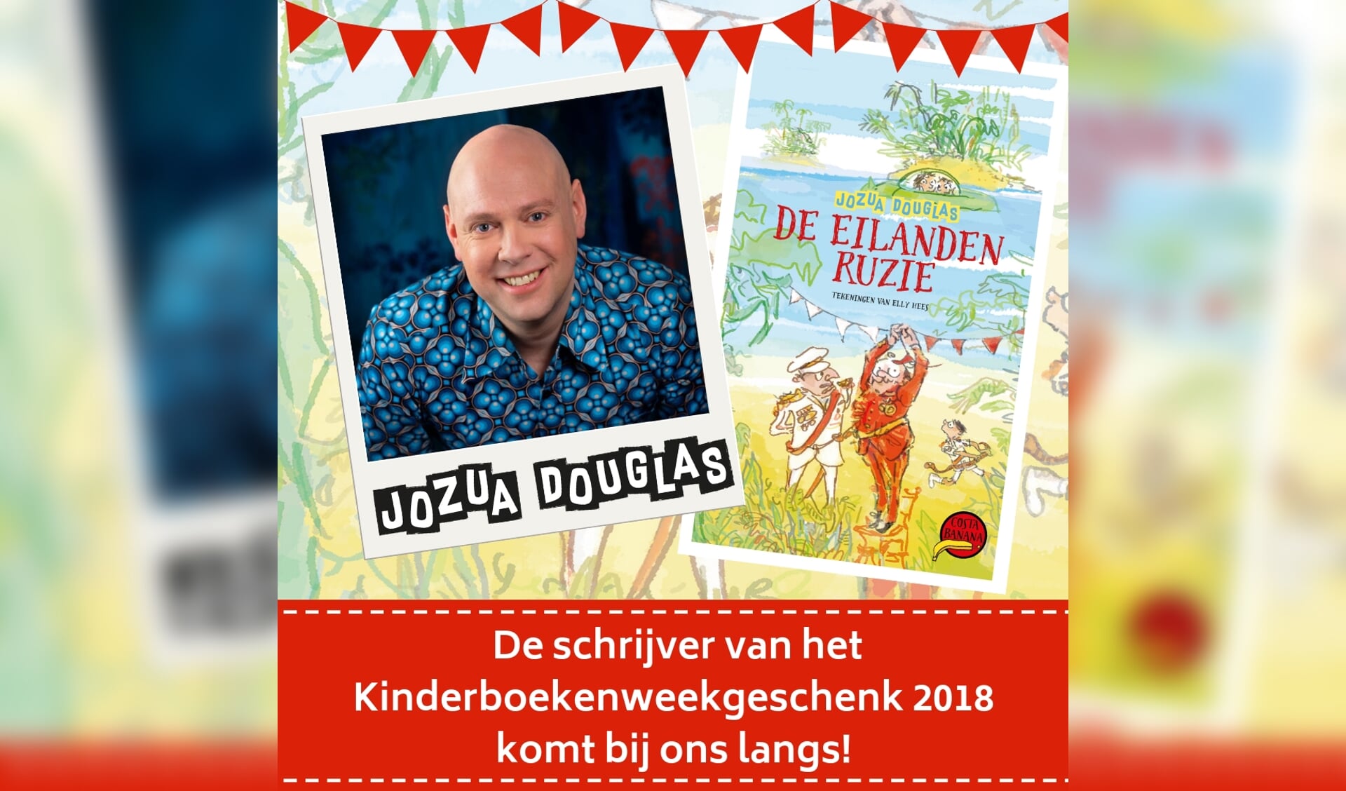 Jozua Douglas heeft het Kinderboekenweekgeschenk 2018 geschreven.