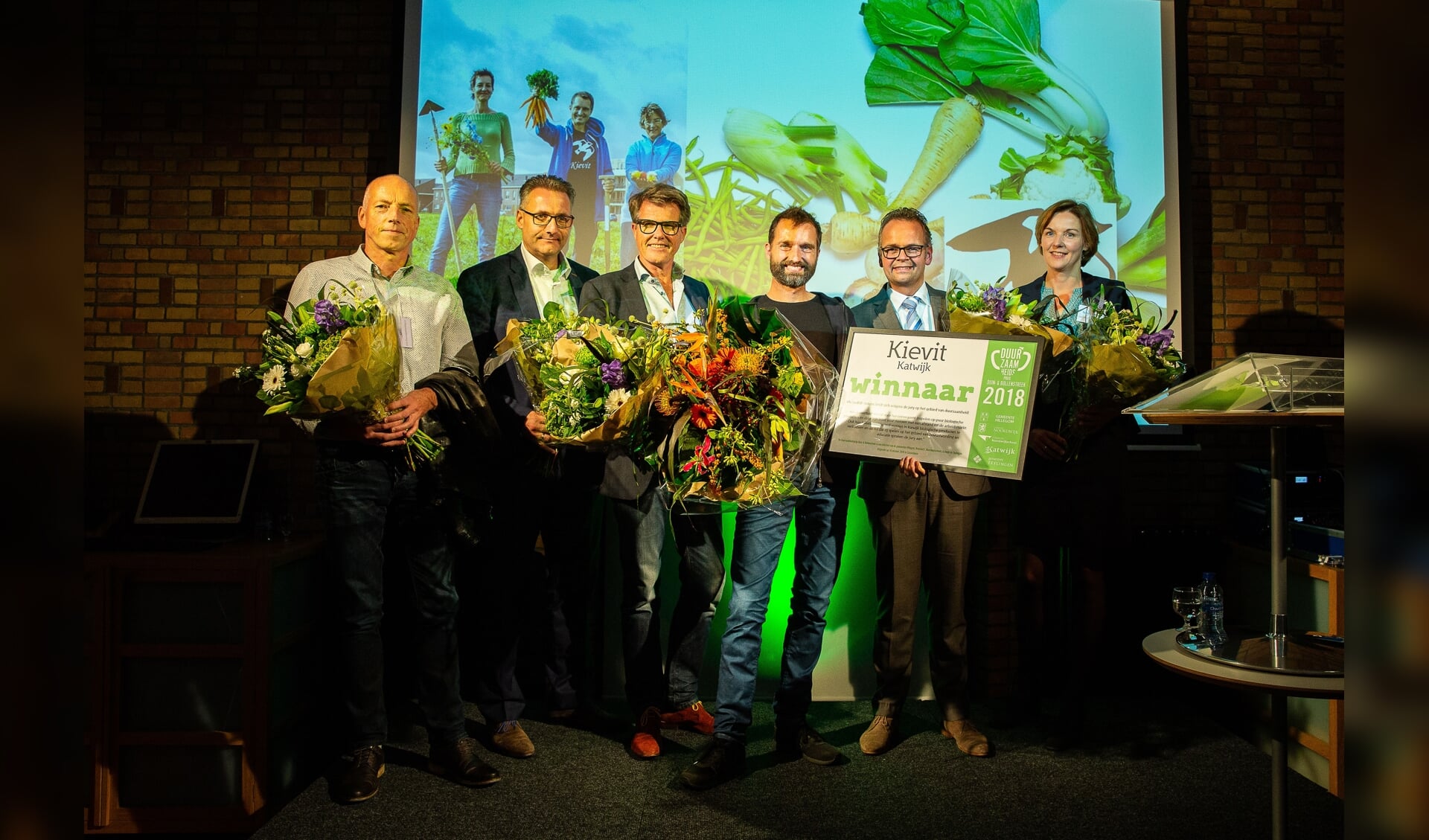 De winnaars van Duurzaamheidsprijs Duin- & Bollenstreek 2018. | Foto: Martine Goulmy