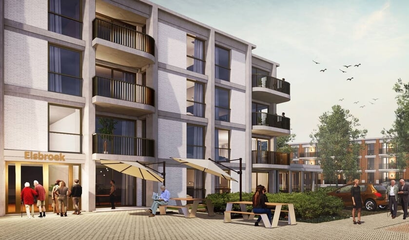 Artist impression van de nieuwbouw