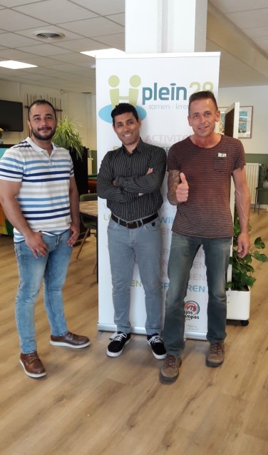 Omar Saeid en Olaf zetten zich in november bij SDO in op samen te sporten. | Foto: pr