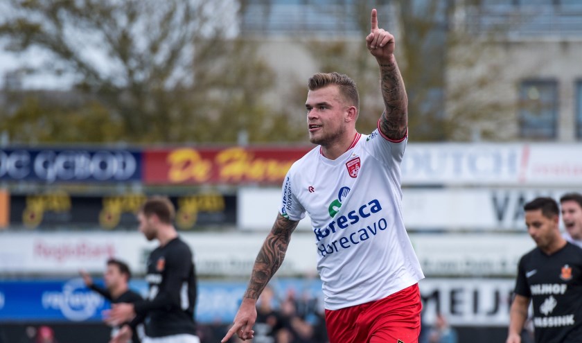 Nick van Staveren zette de 1-0 op het scorebord. | Foto: OrangePictures
