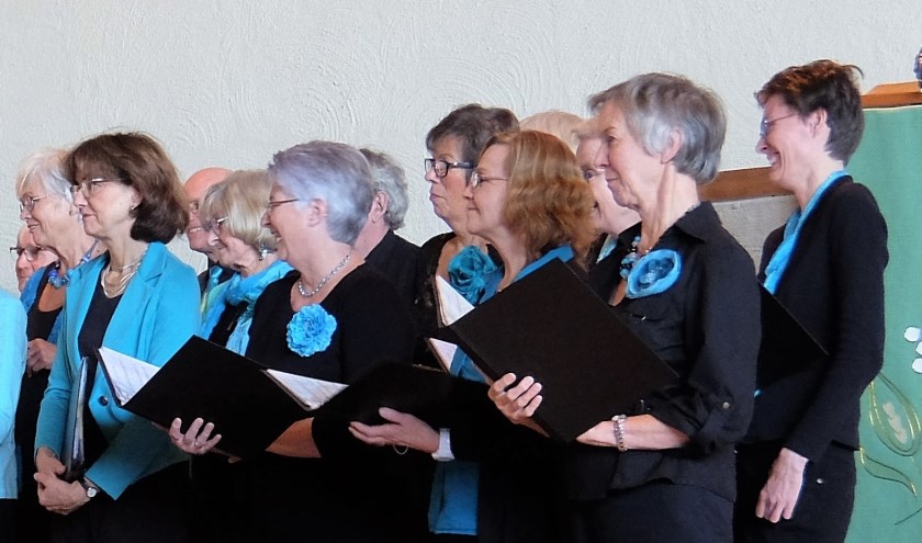 Op de foto een deel van het koor Appassionato, dat een zeer gevarieerd repertoire beheerst.