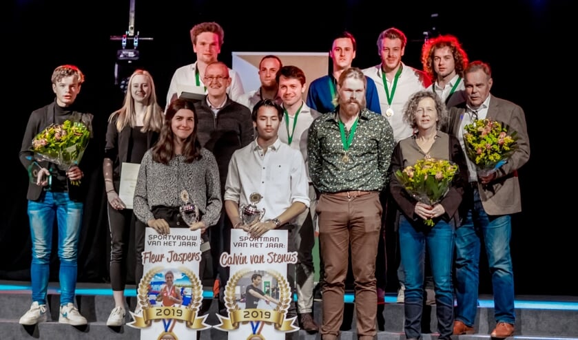 De winnaars van de Leiderdorpse Sportverkiezingen 2019.   