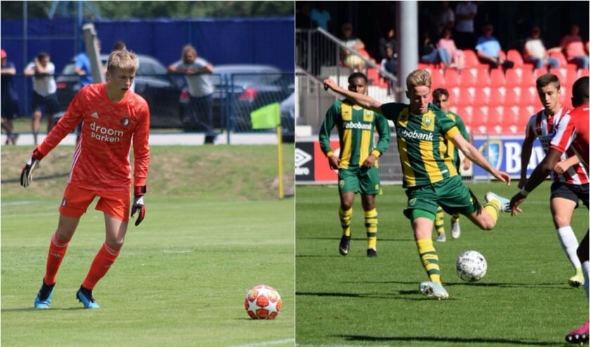 Thijs Jansen keept bij Feyenoord en Nick Broekhuizen is middenvelder bij ADO.