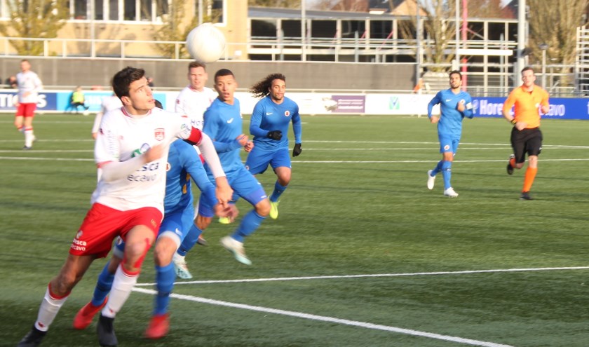 Emiel Wendt speelde dominant en was met zijn treffer weer belangrijk voor Noordwijk. | Foto: WS