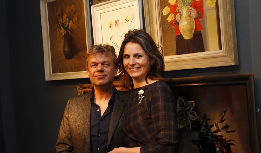 Werner van den Belt en Laura van Breen bij de opening van de expositie.