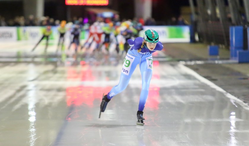 Lisa van der Geest in de aanval. | Foto: ArjenVervoort