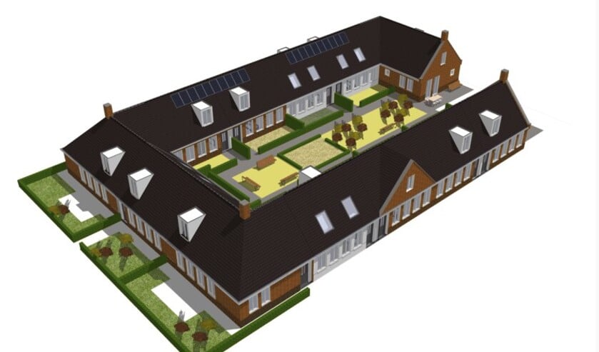 Een voorbeeld van een Knarrenhof: geïnspireerd op de hofjes van vroeger.