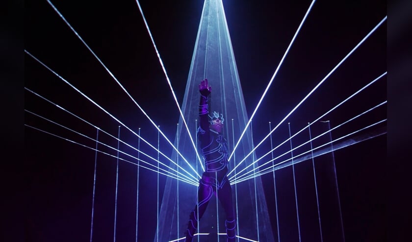 Laserman is een van de acts in het Groot Kerstcircus. | Foto: pr.