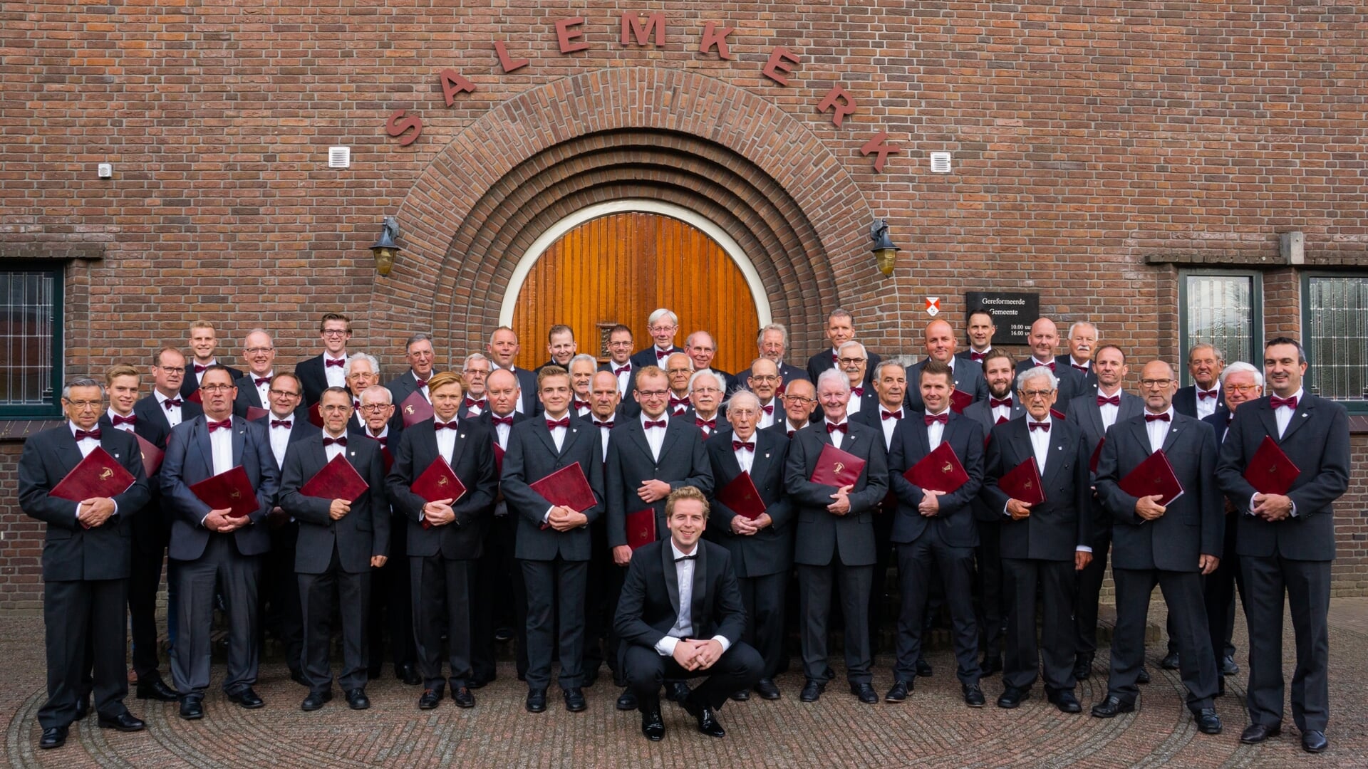 Archieffoto van Mannenkoor David uit Lisse.
