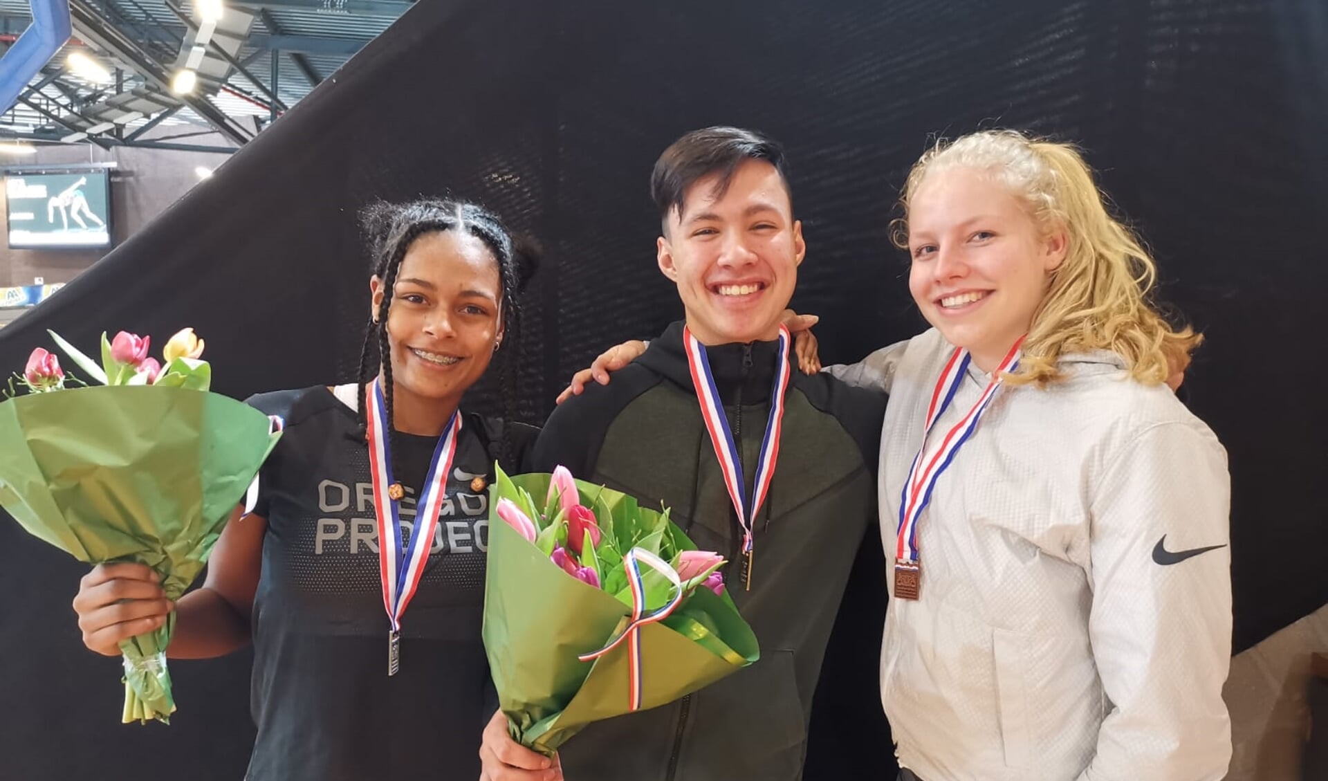Lara Owobowale, Neal Ott en Eveline de Jong veroverden medailles. 