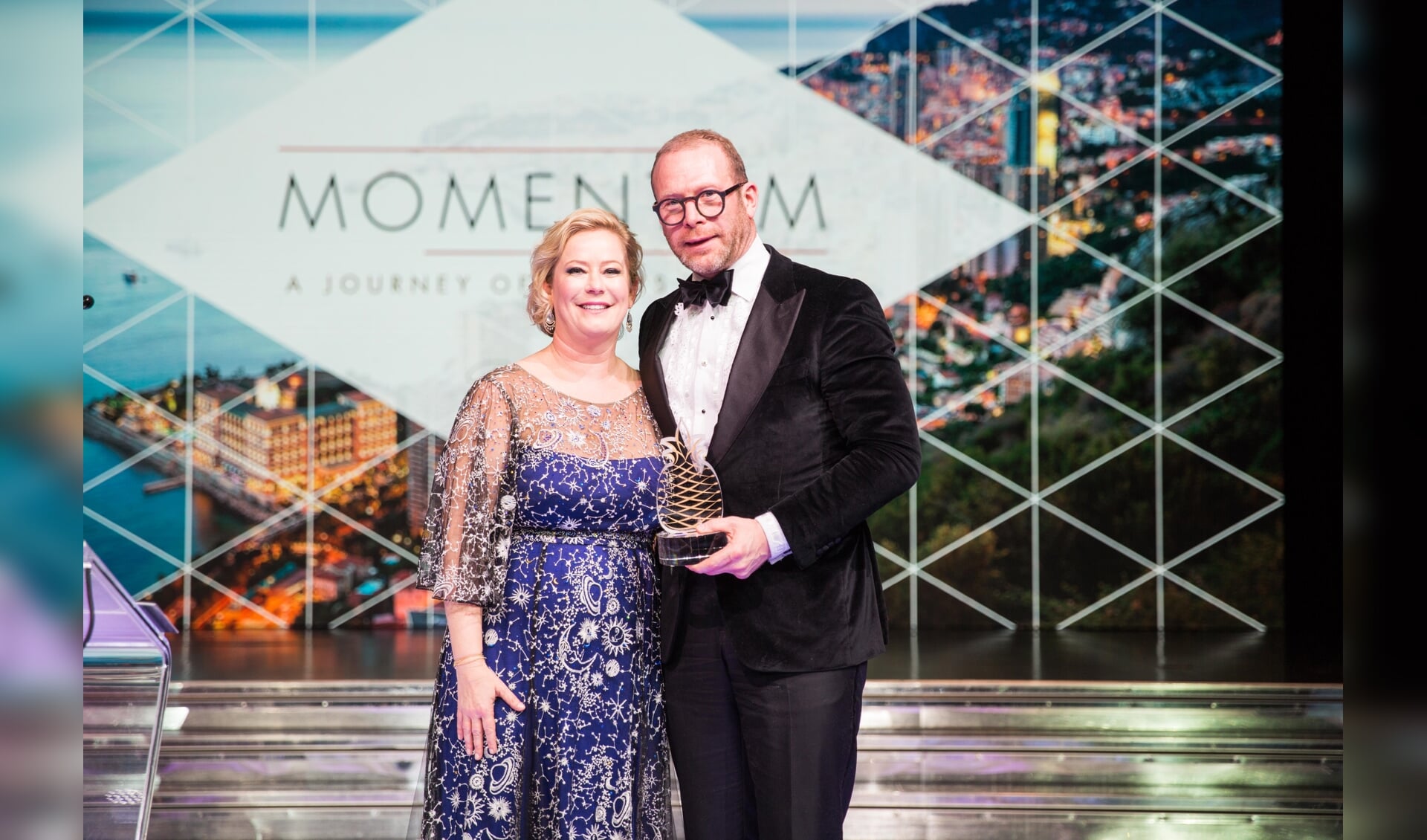Stephan Stokkermans ontving in Monaco de Hotelier of the Year 2019-award. | Foto: PR