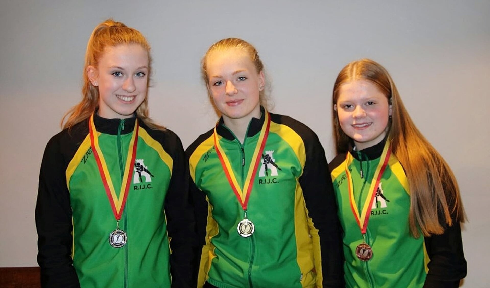 Anna de Rover, Anna van de Bosch en Amy van Delft behaalden goud, zilver en brons.