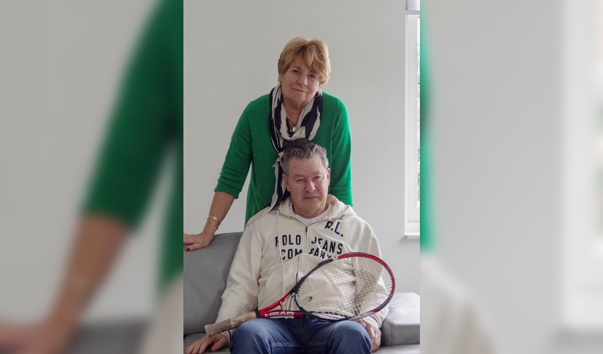 Mevrouw Zaat met haar man Wim. Hij heeft een tennismaatje via WelzijnsKompas. | Foto: pr